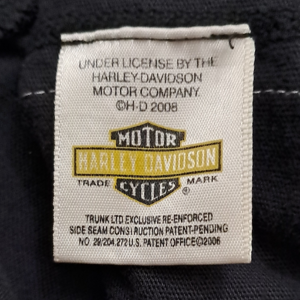 Harley-Davidson Women's Size Large Black Long Sleeve Dress with White Details - Picture 10 of 11